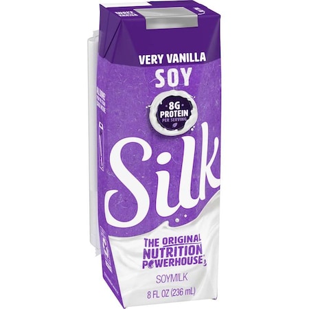 Silk Aseptic Soy Very Vanilla 8 Fl. Oz., PK18